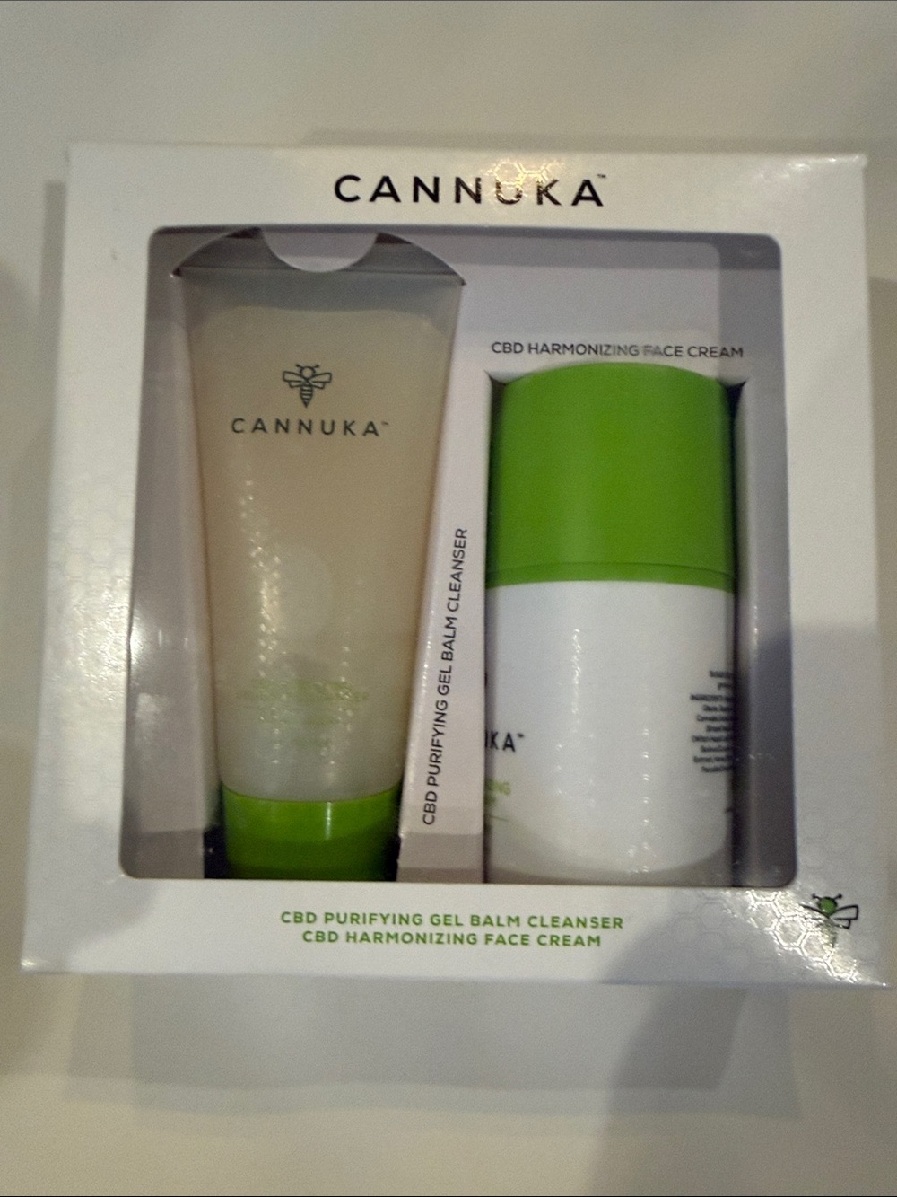 Cannuka CBD Purifying Gel Balm Cleanser & Harmonizing Face Cream -